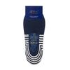 Women's Non-Slip Fake Socks Navy & White GK-11