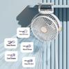 LISM Portable Clip-On Fan with LED Light