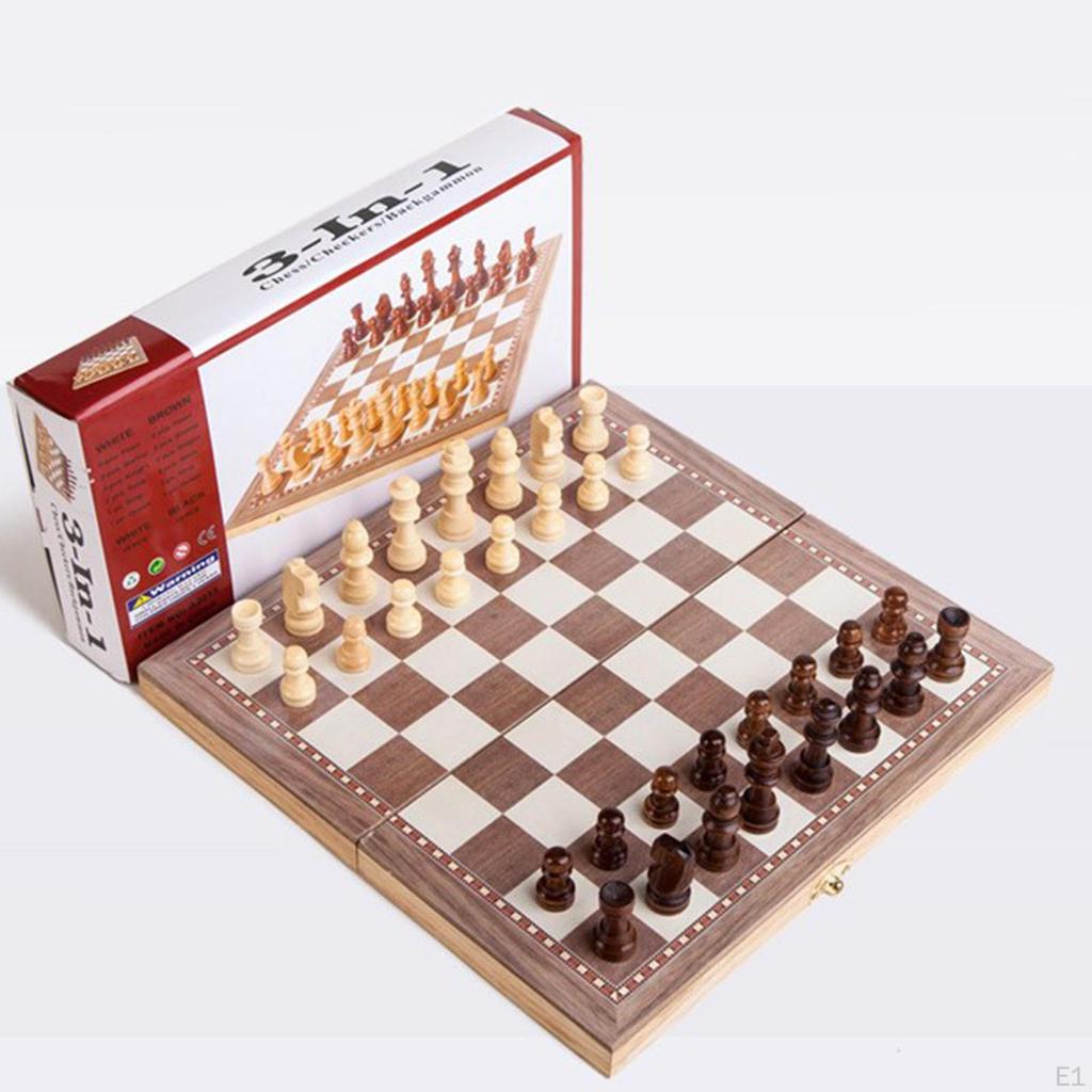 Folding Metal Chess Set 12" Board Game Toy for Lovers
