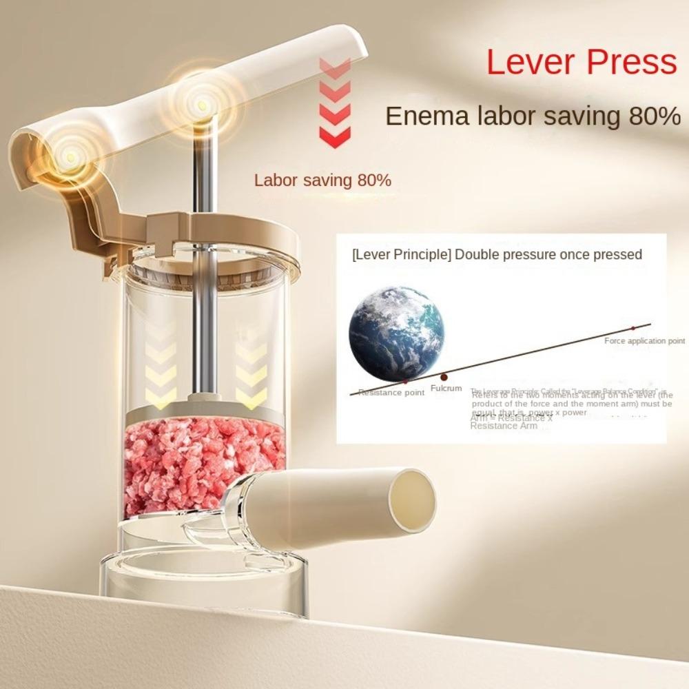 Hausgemachte Manuelle Wurstfüllmaschine Hochleistungsfähig Schnell Fleischfüllmaschine Wurstliebhaber