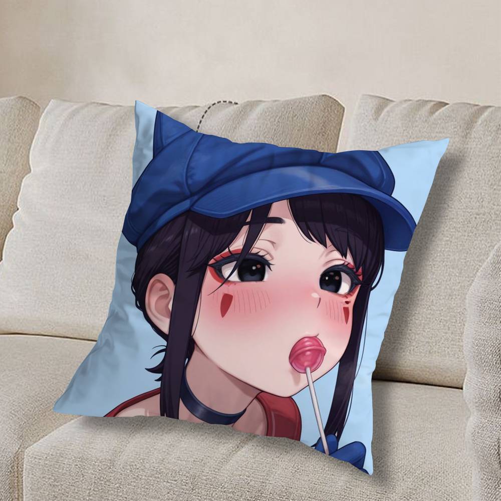 Evil CUTE M-MiSide Mita Pillow Case Square Double-Sided Printing Short Plush Sofa Cushion Cover Bedroom Bedside Pillow