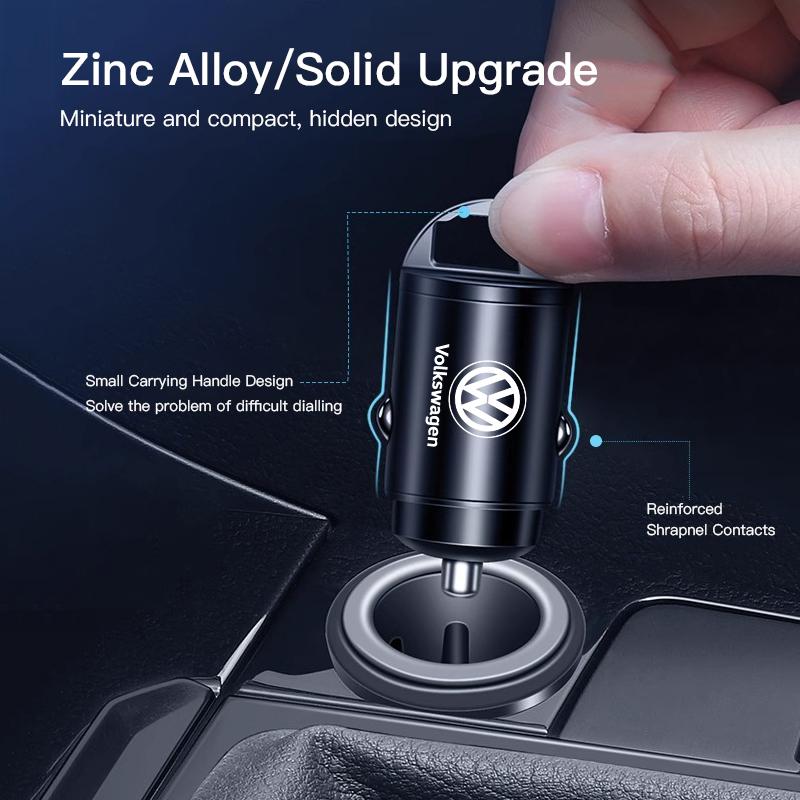 LMN1 Volkswagen Car Charger USB Type-C Fast Charging Adapter For VW GTI Polo Golf MK6 MK7 Passat B6 Tiguan Arteon Jetta T-ROC ID.4 CC