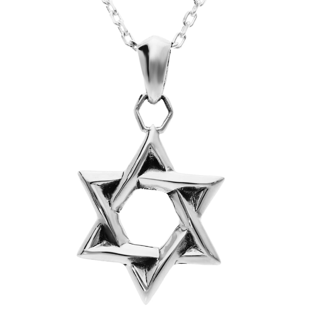 Gin No Hexagram Silver 925 Necklace with Chain Charm Star [Shinjuku Kura] Men's