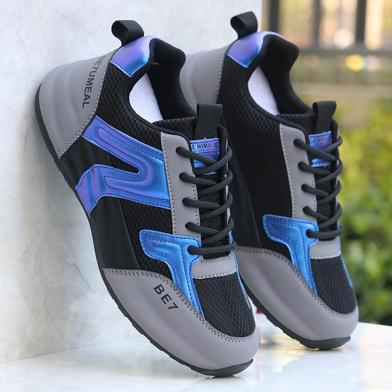 Men's Breathable Mesh Casual Shoes - Lightweight, Soft Sole, Trendy Running Sneakers for Autumn