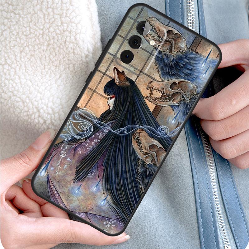 

Чехол для телефона с рисунком лисы Кицунэ для Samsung Galaxy A15 A25 A35 A55 A54 A34 A14 A13 A33 A53 A12 A32 A52 A71 A51 Samsung A24 4G