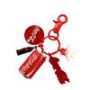 Key Chain Delicate Craft Cartoon High Simulated Funny Couple Accessory Decorative Portable Red Cola Bottle Keychain Car Pendant