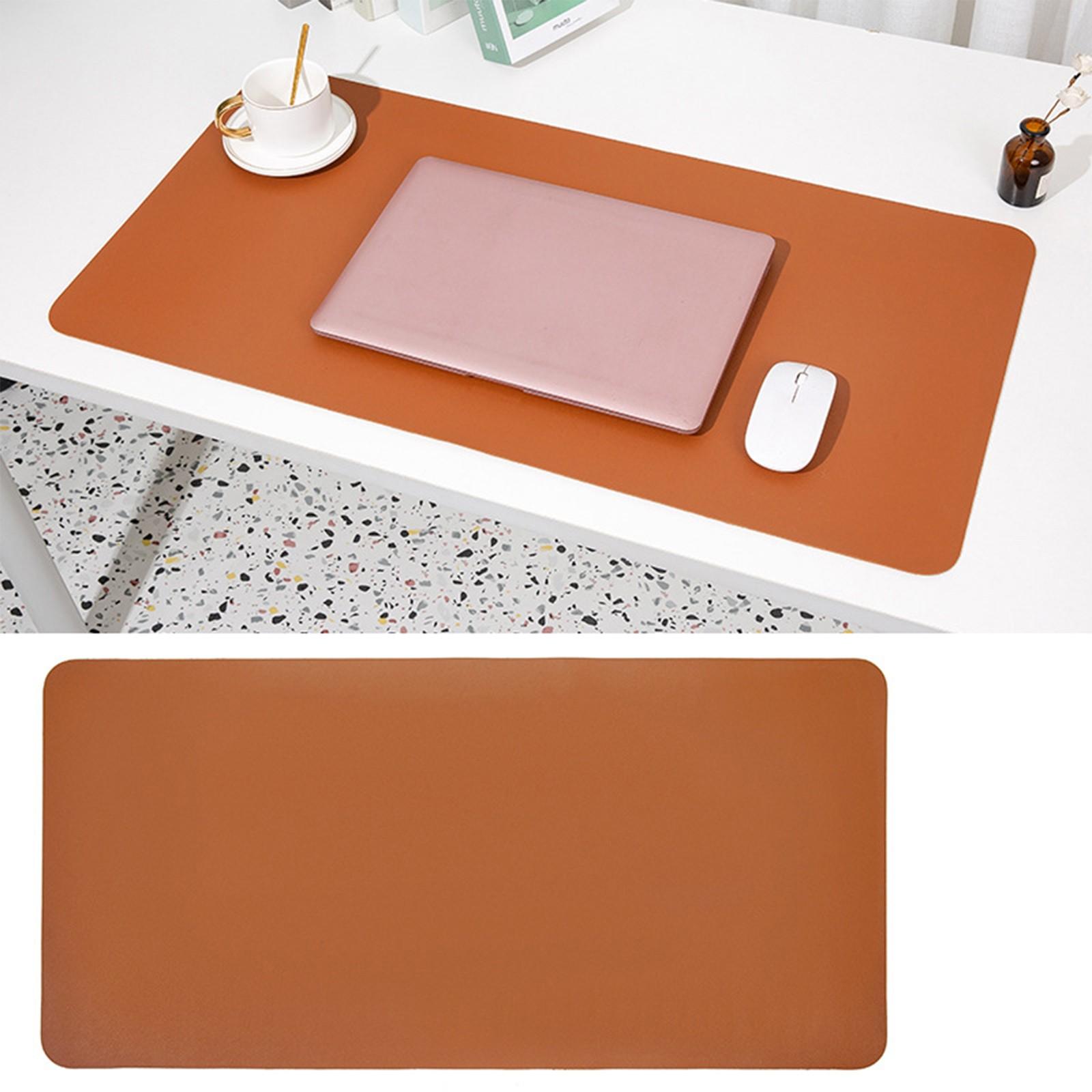 Single-sided Leather Desk Mat Color Wear-resistant Washable Desk Mat One Size