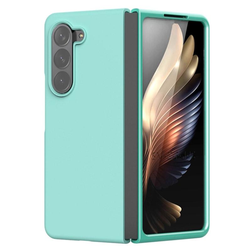 

For Samsung Galaxy Z Fold5 5G Liquid Silicone Anti-Drop Phone Case Ultra Slim Shockproof Cover Baby Blue