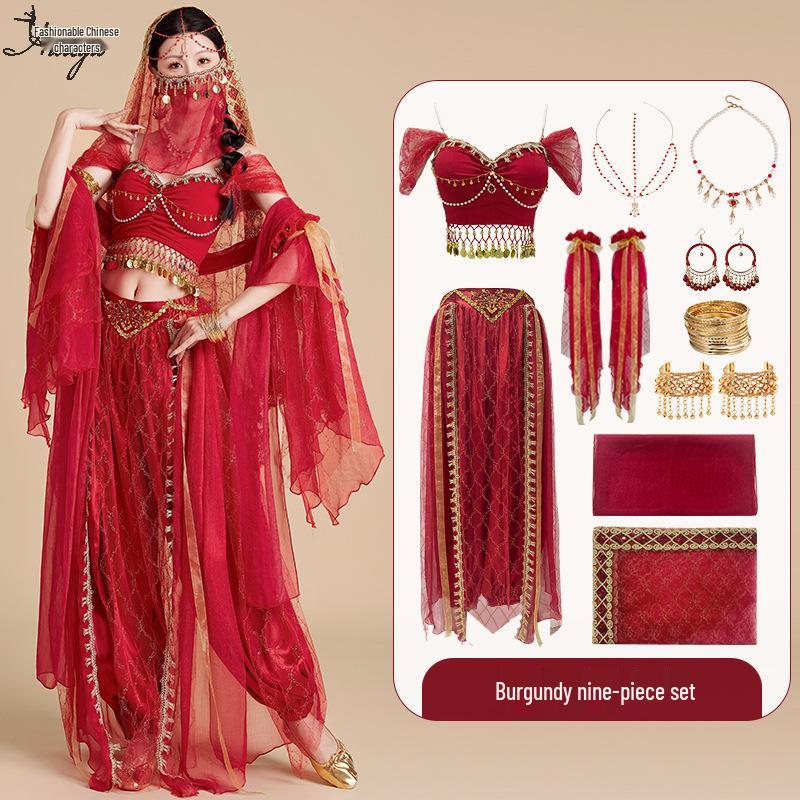 Prinzessin Jasmin Halloween Cosplay Kostümset für Damen