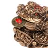 Feng Shui Rospo Soldi FORTUNATO Fortuna Ricchezza Rospo Rana Dorata Cinese Ornamento da Tavolo Regali Fortunati Ornamento per Auto