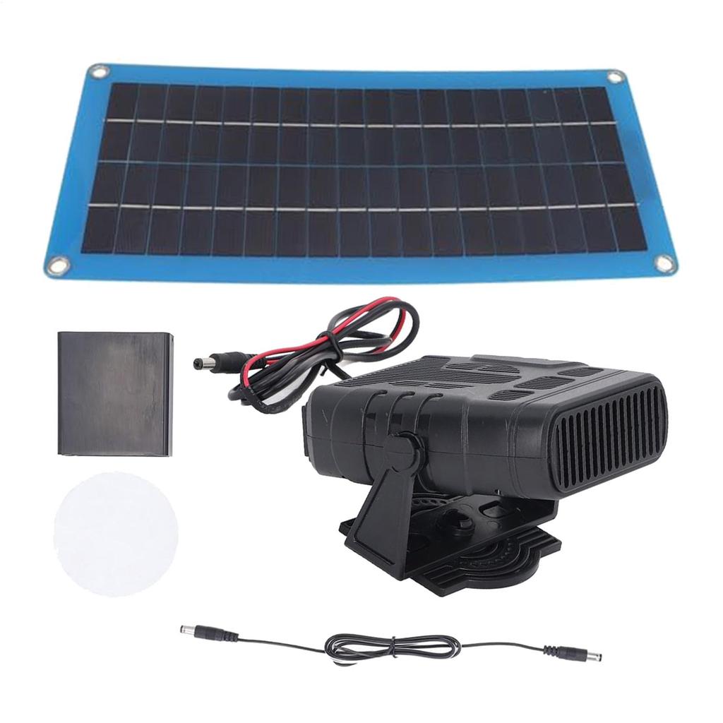 Solar Panel Heater 30W Winter Poultry Warmer Coop Heater Portable Car Heater Solar Power Kit for Coop Pet House Outdoor