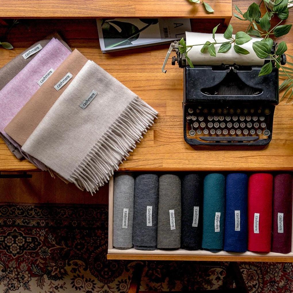 Carpe Diem Solid Wool Cashmere Muffler MF004