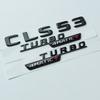 ABBJ1 2017 Flat Letters CLS53 CLS63s CLS65 Turbo 4matic+ S Badge Car Emblem for C257 Fender Trunk Nameplate Logo Sticker Chrome Black