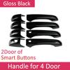 For Chrysler 300 300C 2005 2006 2007 2008 2009 2010 Gloss Black Door Handle Cover Protective Trim Stickers Exterior