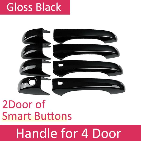For Chrysler 300 300C 2005 2006 2007 2008 2009 2010 Gloss Black Door Handle Cover Protective Trim Stickers Exterior