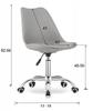Silla giratoria ALBA - blanca y gris