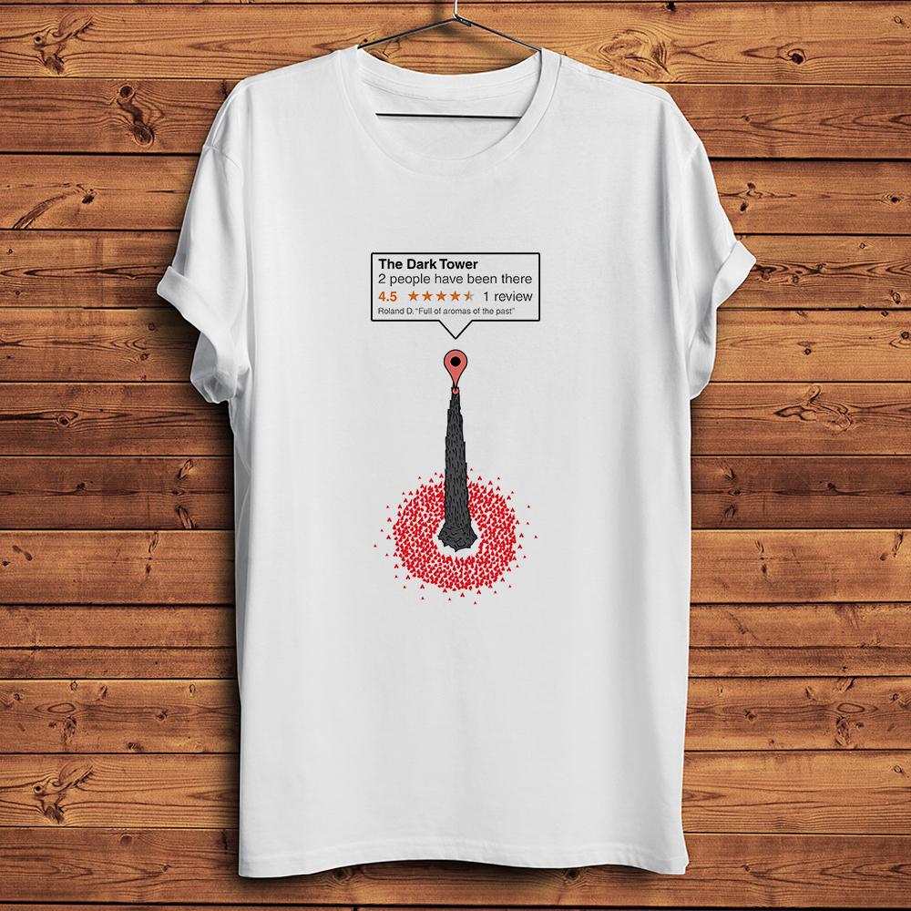 

Rolands Review of Dark TowerFunny Casual TshirtWhite Short Sleeve TShirtUnisex TeestreetwearNocracking Breathable Print S