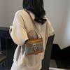 Fashion Contrasting Small Bag Women's New Retro Shoulder Messenger Bag Retro Casual Portable Box Bag