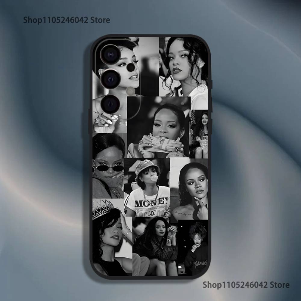 Singer R-Rihannas For Samsung S26,S25,S24,Ultra,S20,S30,Plus,S22,S23,Ultra,Plus,5G Soft TPU Cover Phone Case