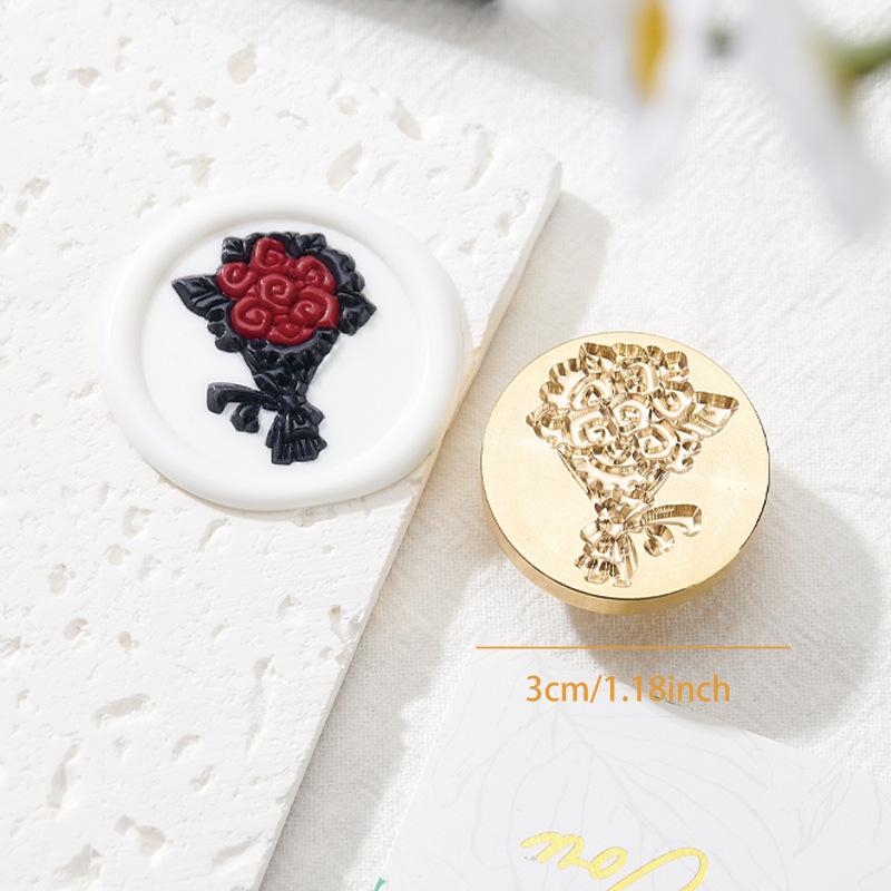 High-end Wax Seal Stamp Head About LoveEnvelope Wedding Sealing Brass Stamp for Creative Decorative Invitations Cards Decoration