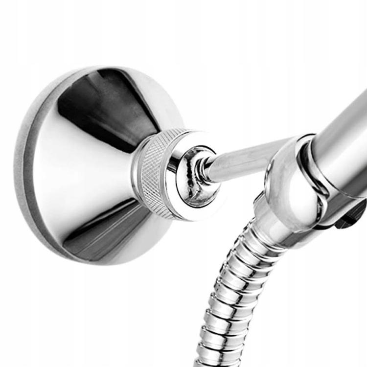Adjustable Metal Shower Head Wall Bracket, Chrome