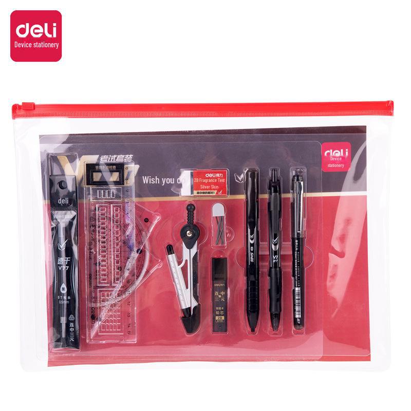 Exam Stationery Set: 2B Pencils & Pens for High School, College, and Career Tests