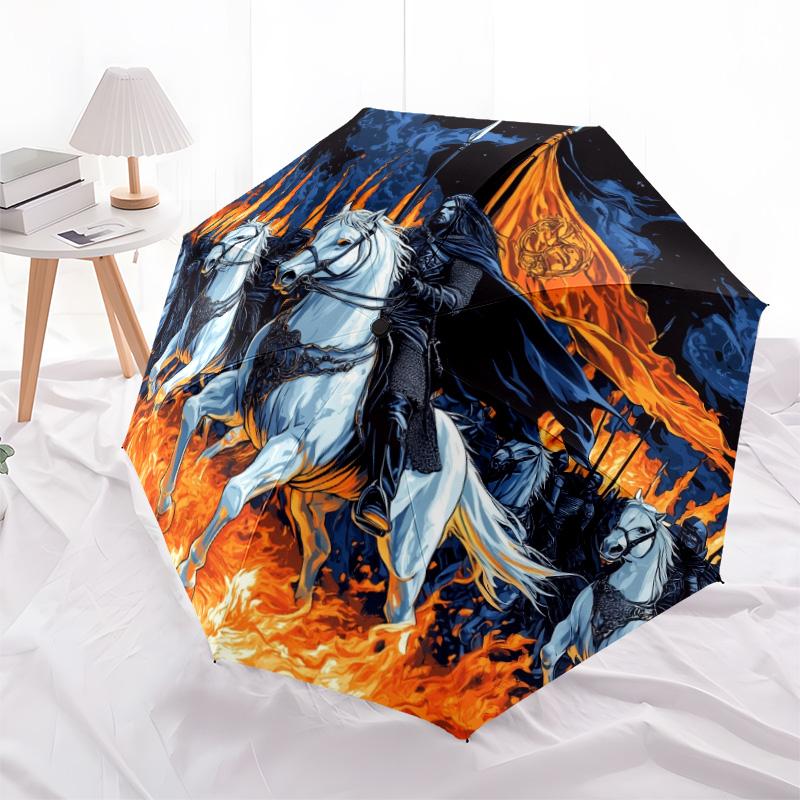 Animal pattern, automatic folding umbrella, portable and foldable design, 8 ribs, a Christmas or birthday gift.