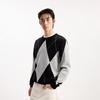 JACK&JONES Men's Argyle Pullover Sweater