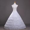 Six-Ring Steel Crinoline Wedding Dress Underskirt - Puffy White Performance Costume Skirt Without Gauze