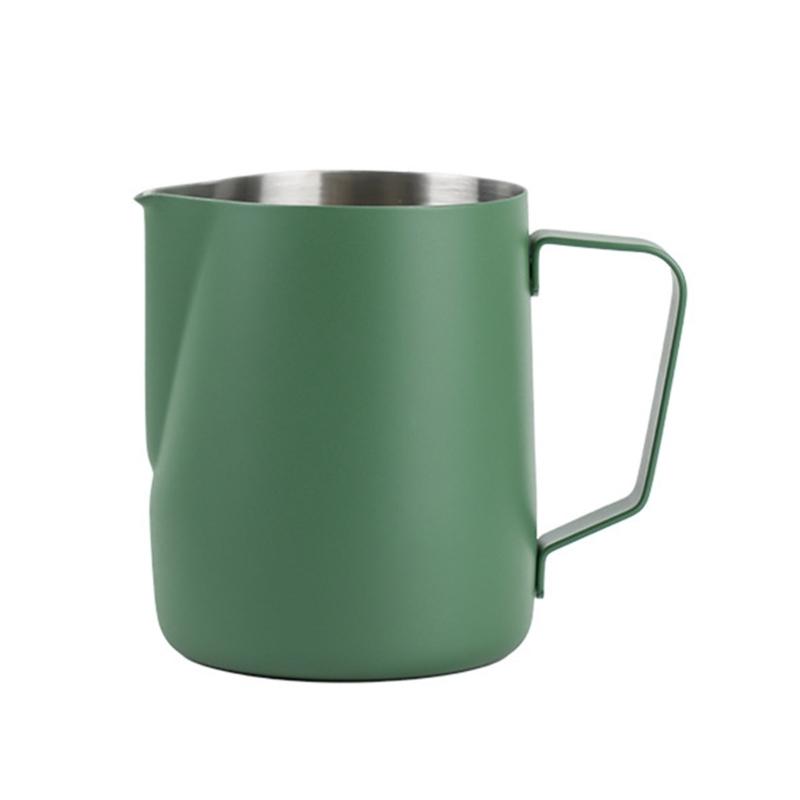 Stainless Steel Kitchen Milk Cup Crafts Coffee Latte Frothing Pitcher Mug Frothing Jugs Foam Art 350/600ml Steaming Mugs KXRE