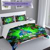 3pcs Custom Name Gorilla Tag Set,Includes 1 Duvet Cover and 2 Pillowcases,All-season Bedroom Decor