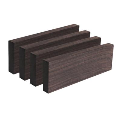 4 Pieces Black Ebony Lumber Musical Instrument Bridges Lumber Smooth Surface