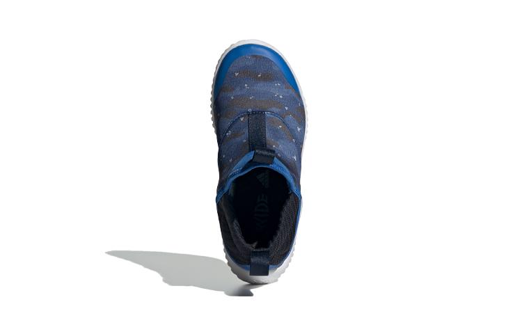 Adidas Rapidazen C Slip Resistant Low top Kids' Running Shoes Blue Black White Children Aged 3 7 Years Old EE9324