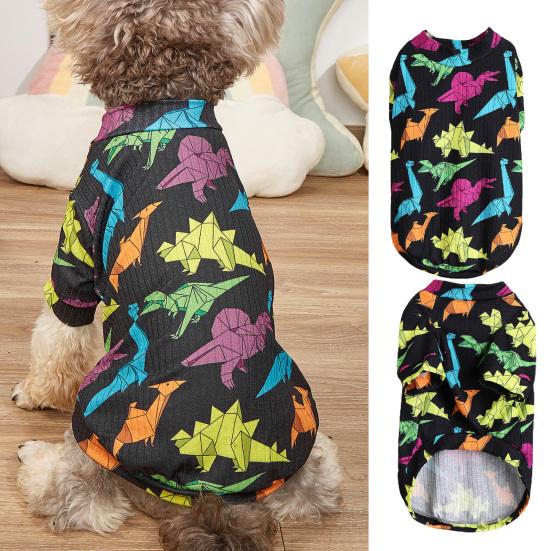 

Pet Sweatshirt Comfortable Casual Wear Fashion Printing Thin T-shirt Dog Two-legged Clothing
