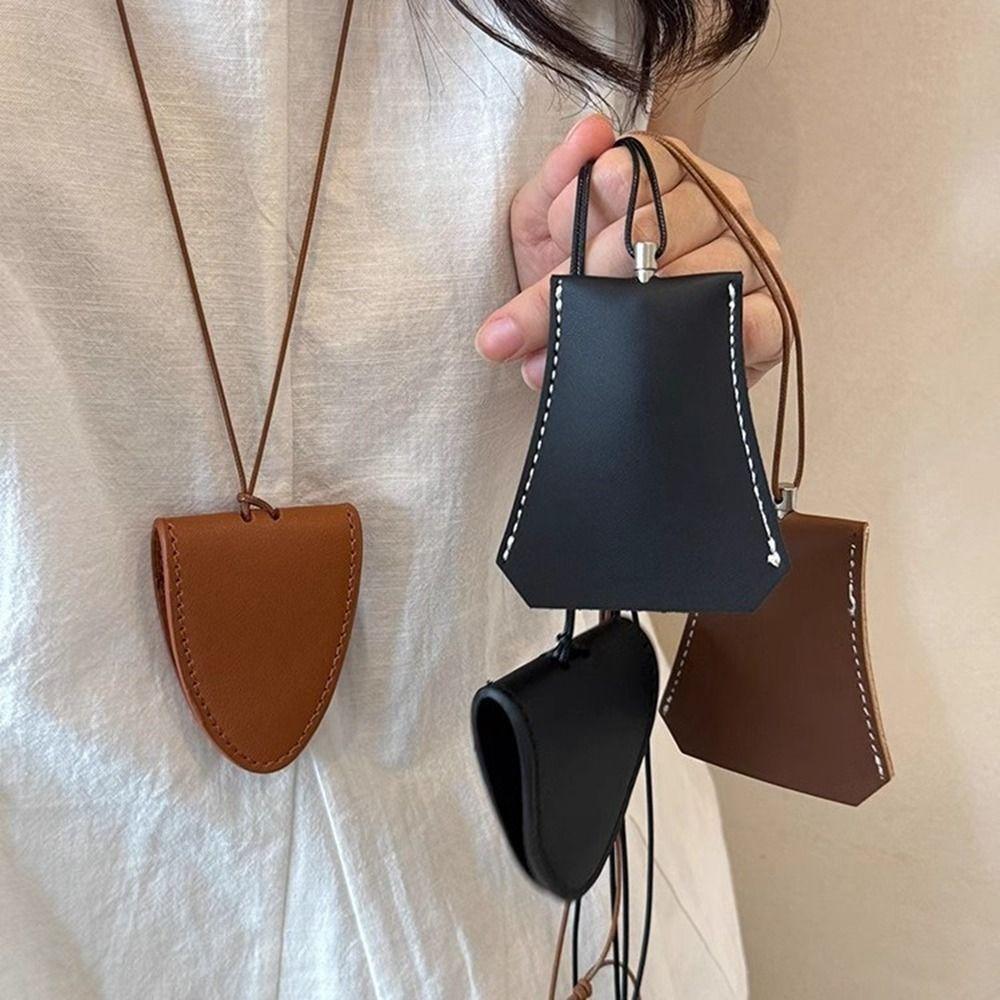 

Подвеска Длинная кожаная выдвижная сумка для ключей Солнцезащитные очки Наушники Магнитное кожаное ожерелье для женщин style 4