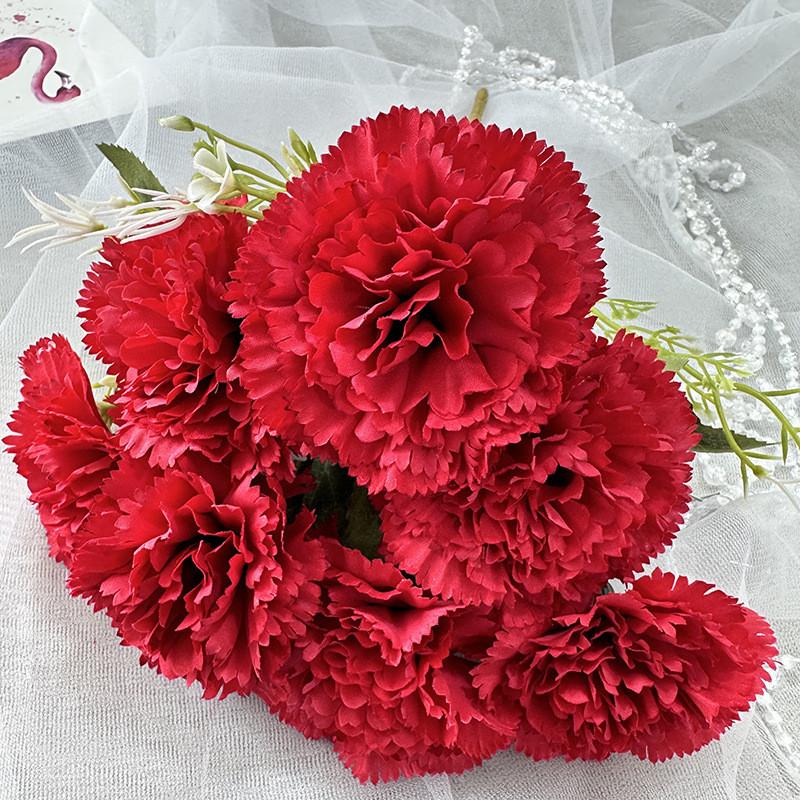 Artificial Carnation Floral Decor For Home Styling And Creative Projects