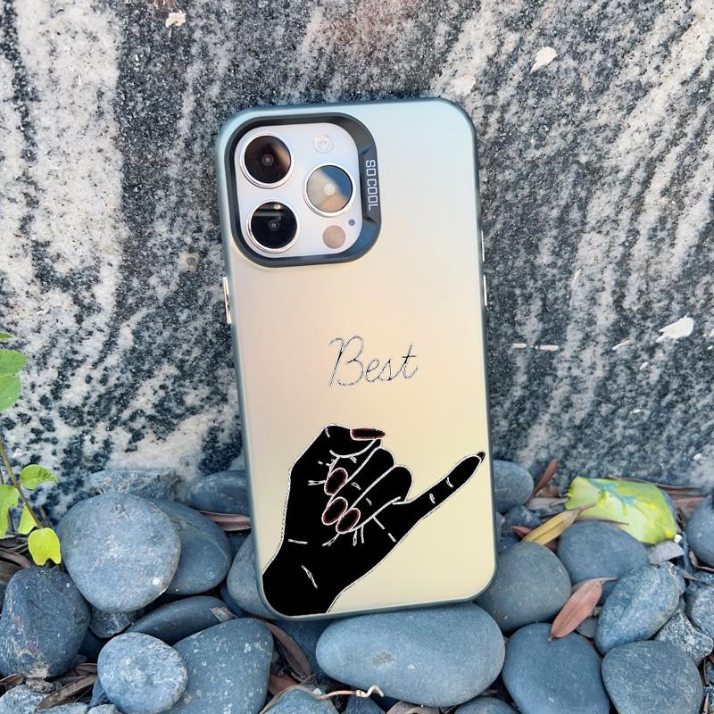 

Girls Bff Best Friends Forever Always Phone Case for IPhone 16 15 14 Pro Max Plus 13 12 Mini 11 Pro Max Cute Couples Laser Shell iphone 15Pro