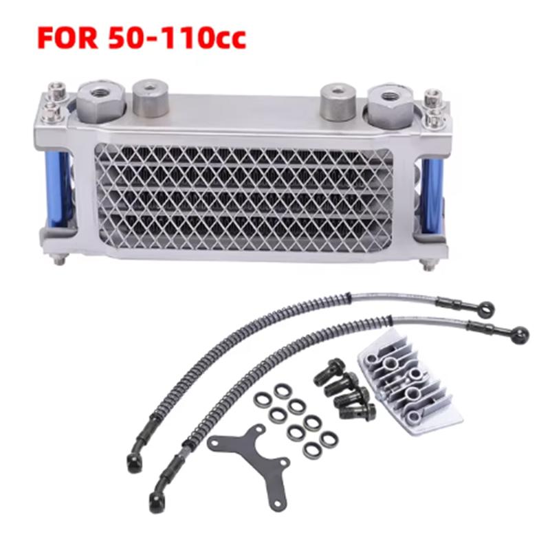 Oil Cooling Cooler Radiator Oil Cooler Set Motorcycle For 50 70 90 110 125 140cc Dirt Bike Monkey Bike DAX Pocket Bike ATV Moto