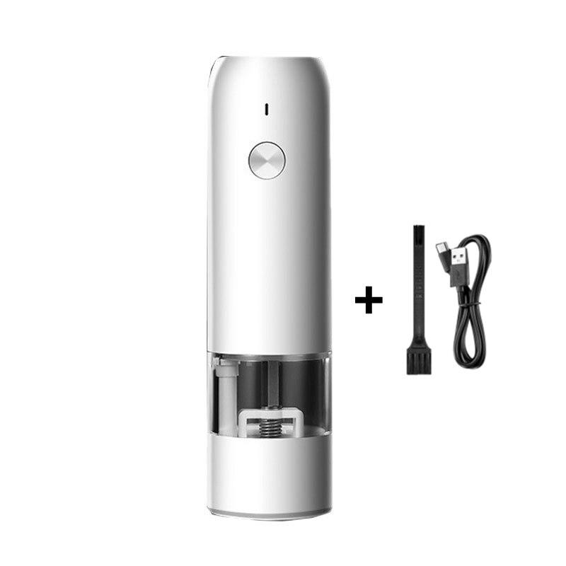 Elektrische Automatische Salz- und Pfeffermühle USB Wiederaufladbare Gewürzmühle mit LED Einstellbare Gewürzmühle Tragbare Gewürzsauce Flasche