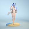 25 см Ganyu Genshin Impact Sexy Anime Figure Ganyu Swimsuit Sexy Girl Action Figure Paimon/Klee Figurine Adult Model Doll Toys