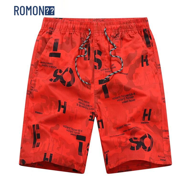 ROMON Men s Loose Fit Summer Cargo Beach Shorts 3XL