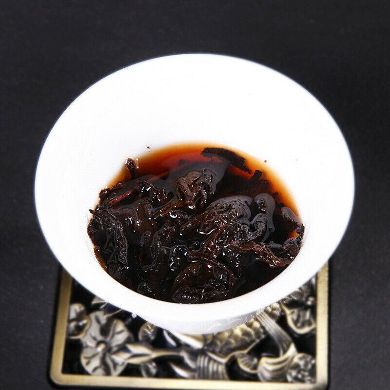 250 г. Спелый чай Пуэр 2013 года. Ферментированный чай с фиолетовыми бутонами. Черный — фото 3