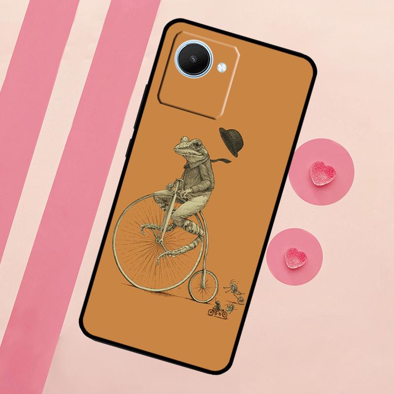 Vintage Retro Frog Mushrooms For Realme 15 10 11 12 13 14 Pro Plus C65 C67 C75 C63 C61 C55 C51 C53 C35 GT6 GT7 Pro Case