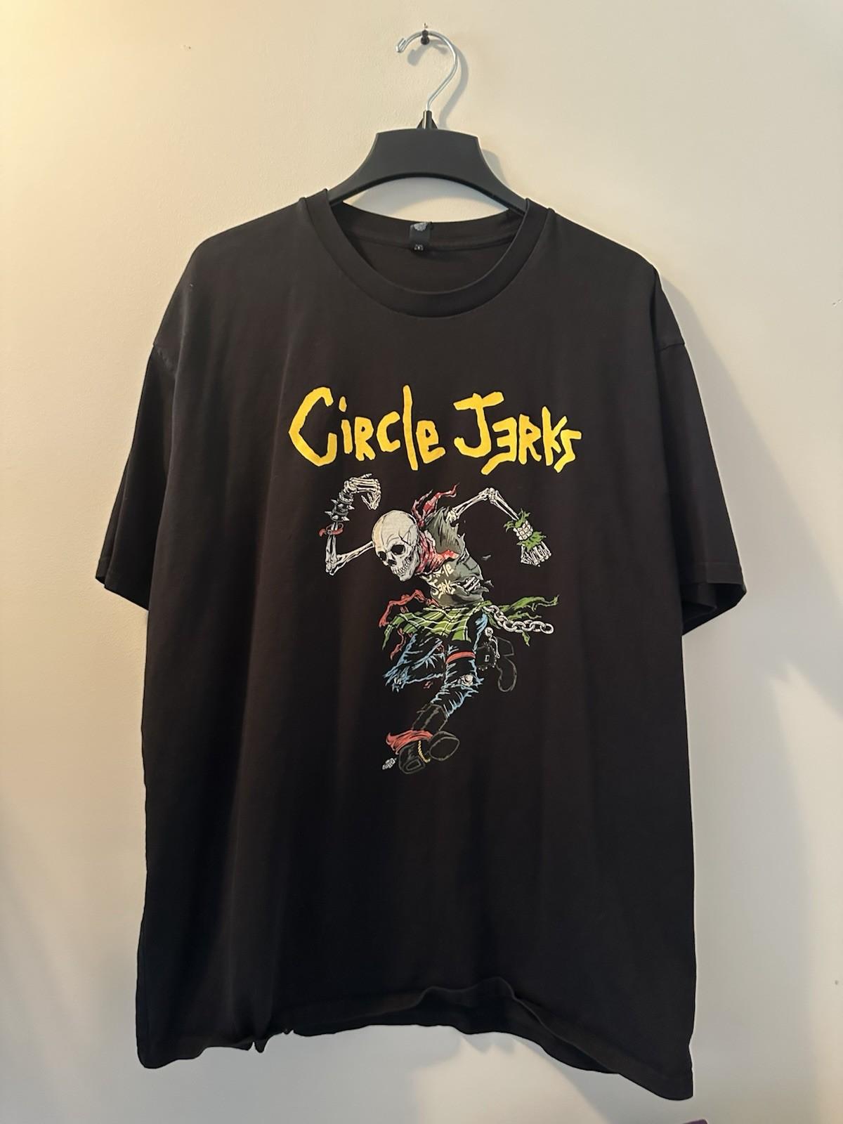 Ascolour Circle Jerks World Tour 2024 Classic Black Graphic T- 3XL Unisex T-Shirt XL