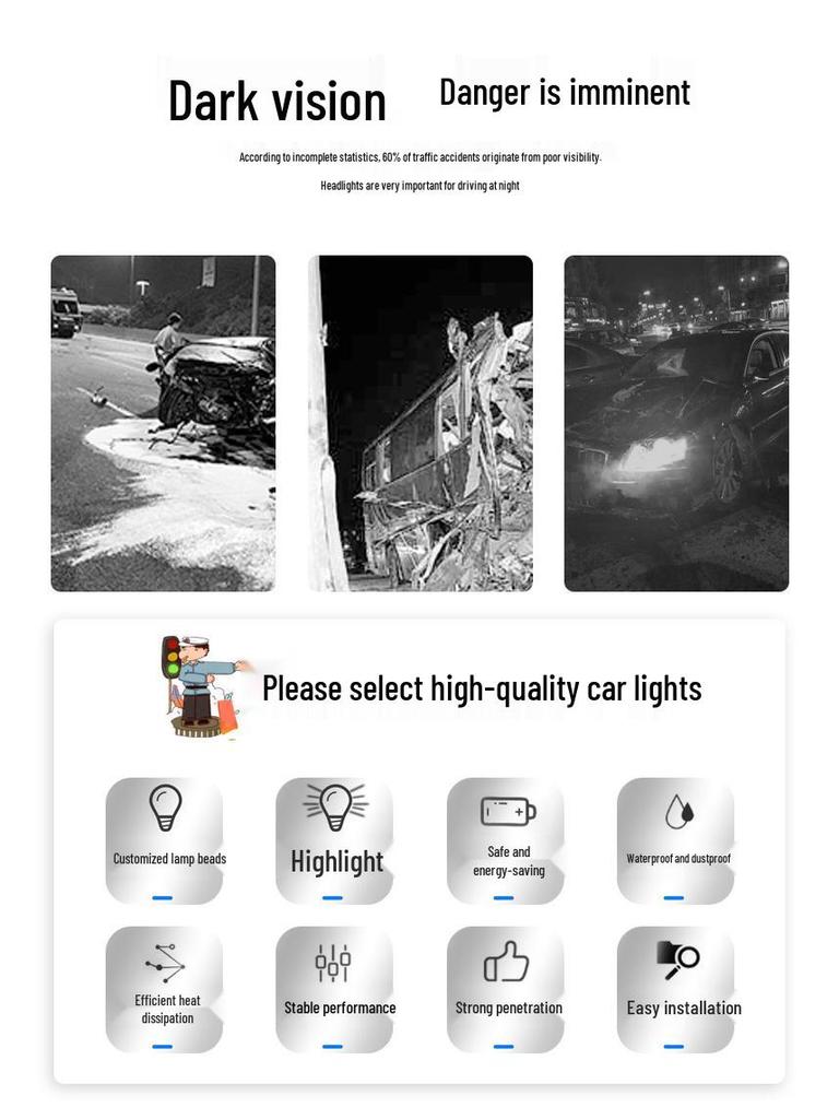 Compatible LED Strip, Headlight & Spotlight for 12V/24V Vehicles - Ideal for Cars & Trucks