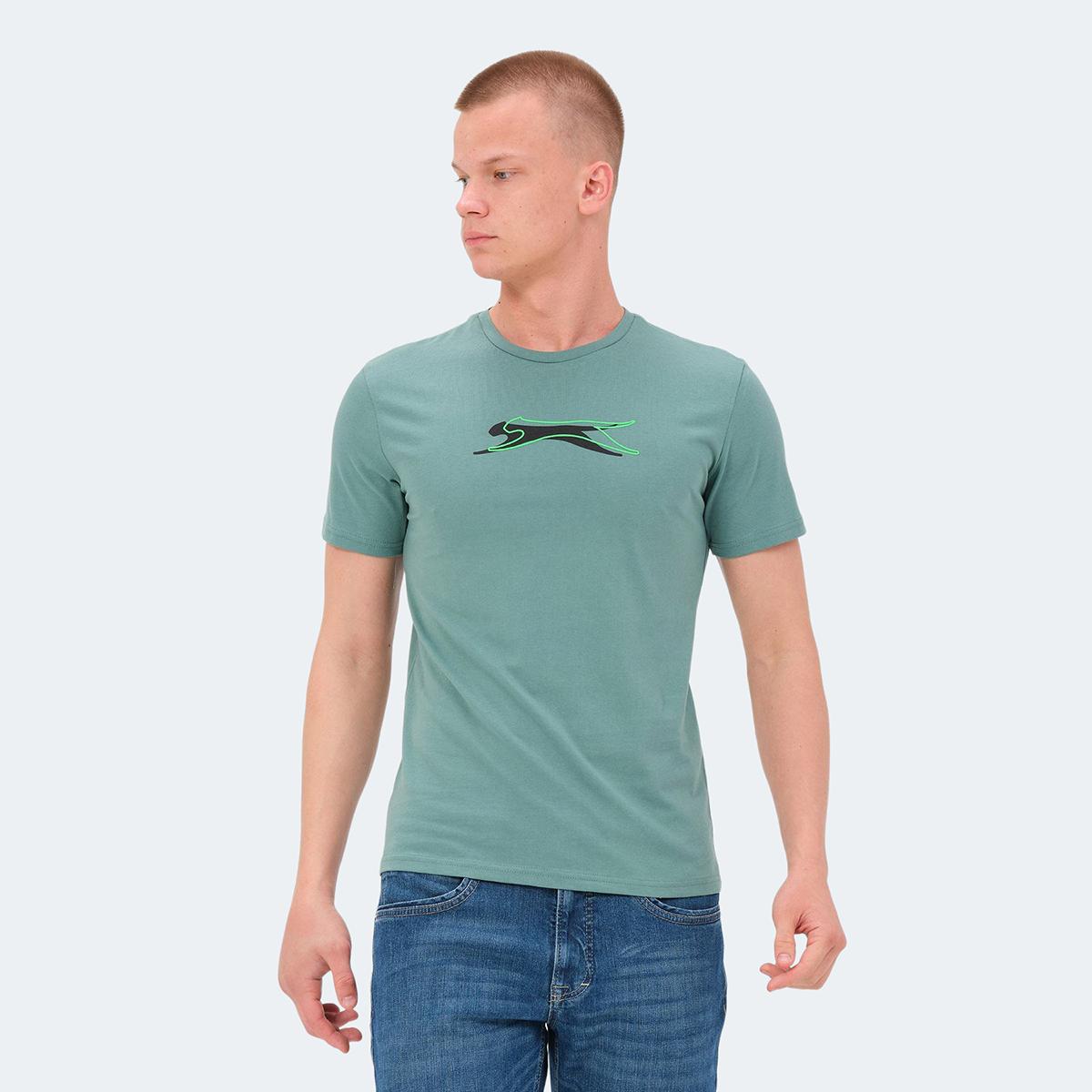 

VEDRAN-Water Green Men s T-Shirt XXL цвет морской волны/зелёный