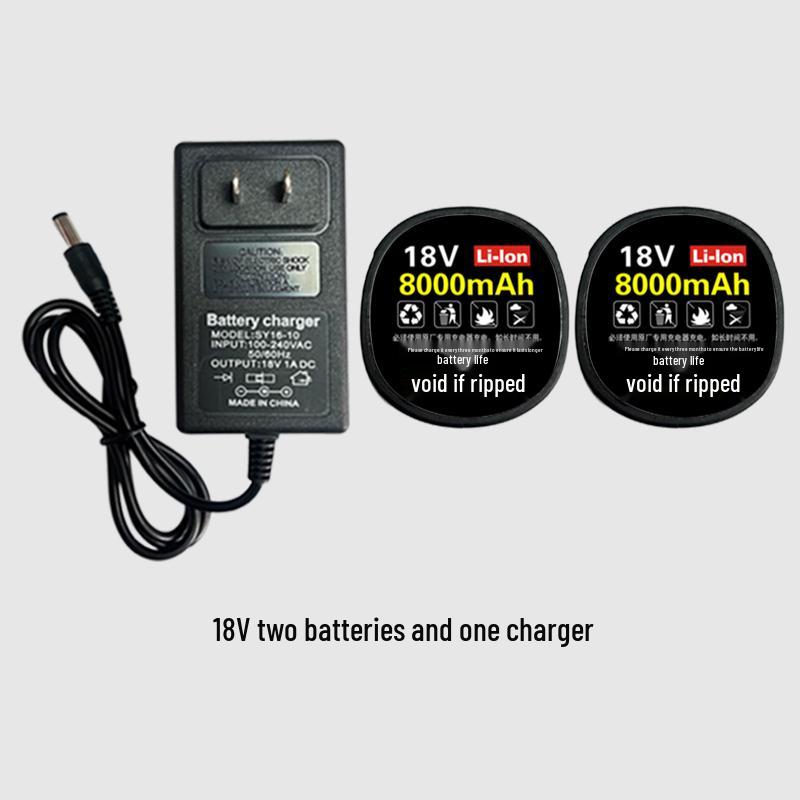 18V Brushless Electric Drill & 16.8V Rechargeable Screwdriver with Large Capacity Lithium Battery