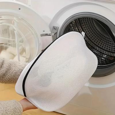 1/2pcs Laundry Bag Mesh Durable Polyester Shoe Wash Bag, Laundry Protector for Sports Shoes & Fine Clothing
