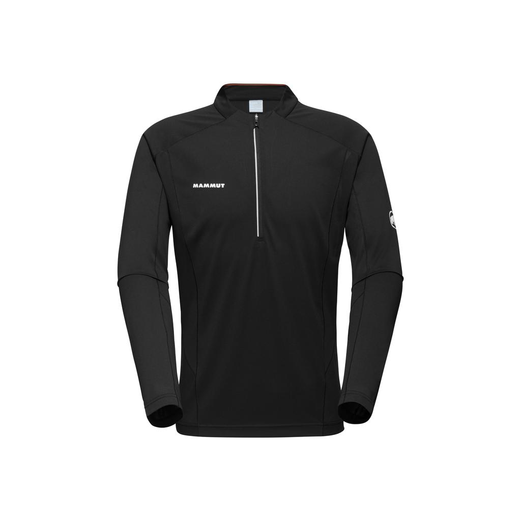 Mammut Aenergy FL Half Zip Longsleeve AF First Layer Half Zip Longsleeve Asian Black Men's Jacket, Fit, (1016-01310)