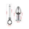 175g Dia 38mm Metal Inner Hollow Anus Beads Balls Flushable Anal Butt Plug Magnus Enema Syringe Cleaning Fetish Sex Adult Toys